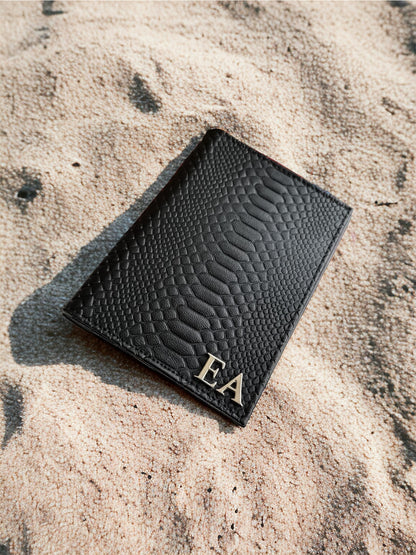 BLACK PASSPORT HOLDER