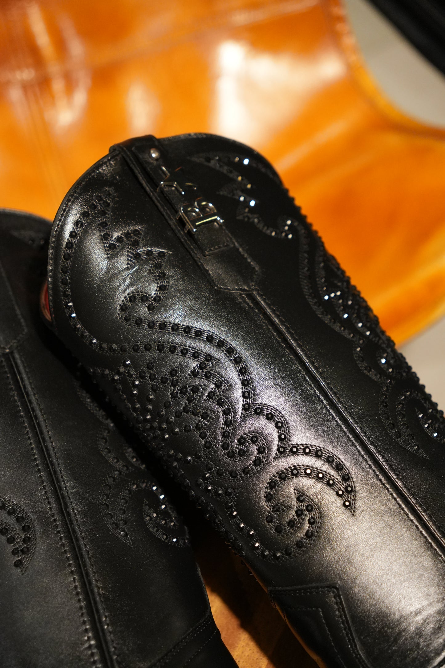 DALLAS BOOTS SHINY NEGRO