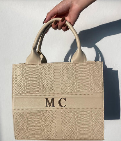 TOTE MEDIANA BEIGE