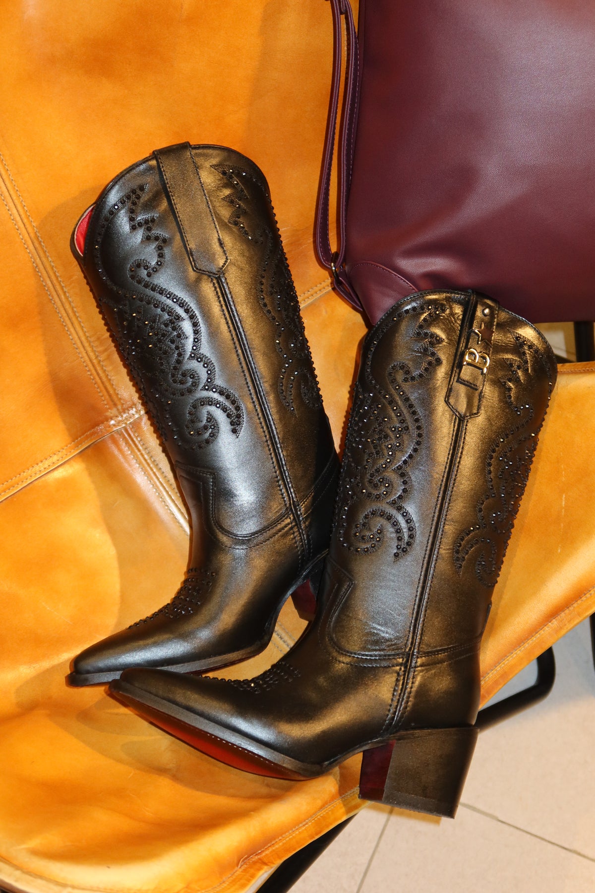 DALLAS BOOTS SHINY NEGRO