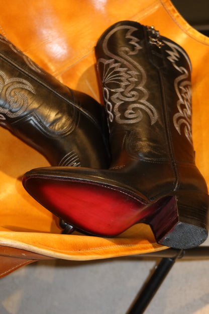 DALLAS BOOTS SHINY NEGRO