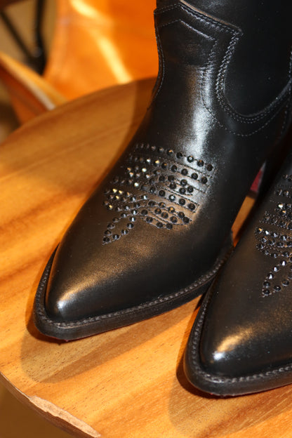 DALLAS BOOTS SHINY NEGRO